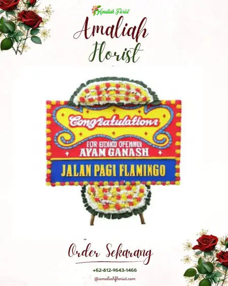 Sewa Papan Bunga Bukti